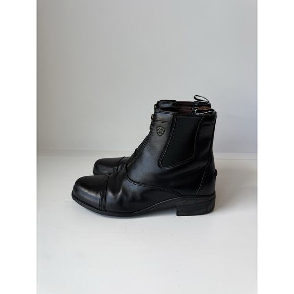Ariat Boot Women Size 4 Devon Paddock Black Leather Riding Western Equestrian - Picture 1 of 8